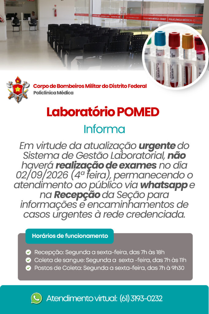⚠️ Aviso Importante: Laboratório POMED ⚠️